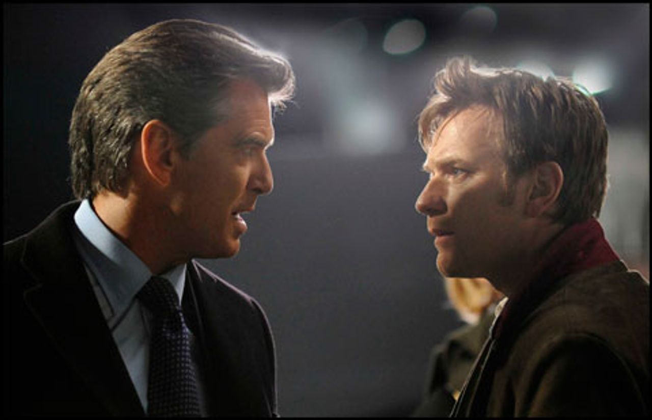 Pierce Brosnan and Ewan McGregor in The Ghost Writer