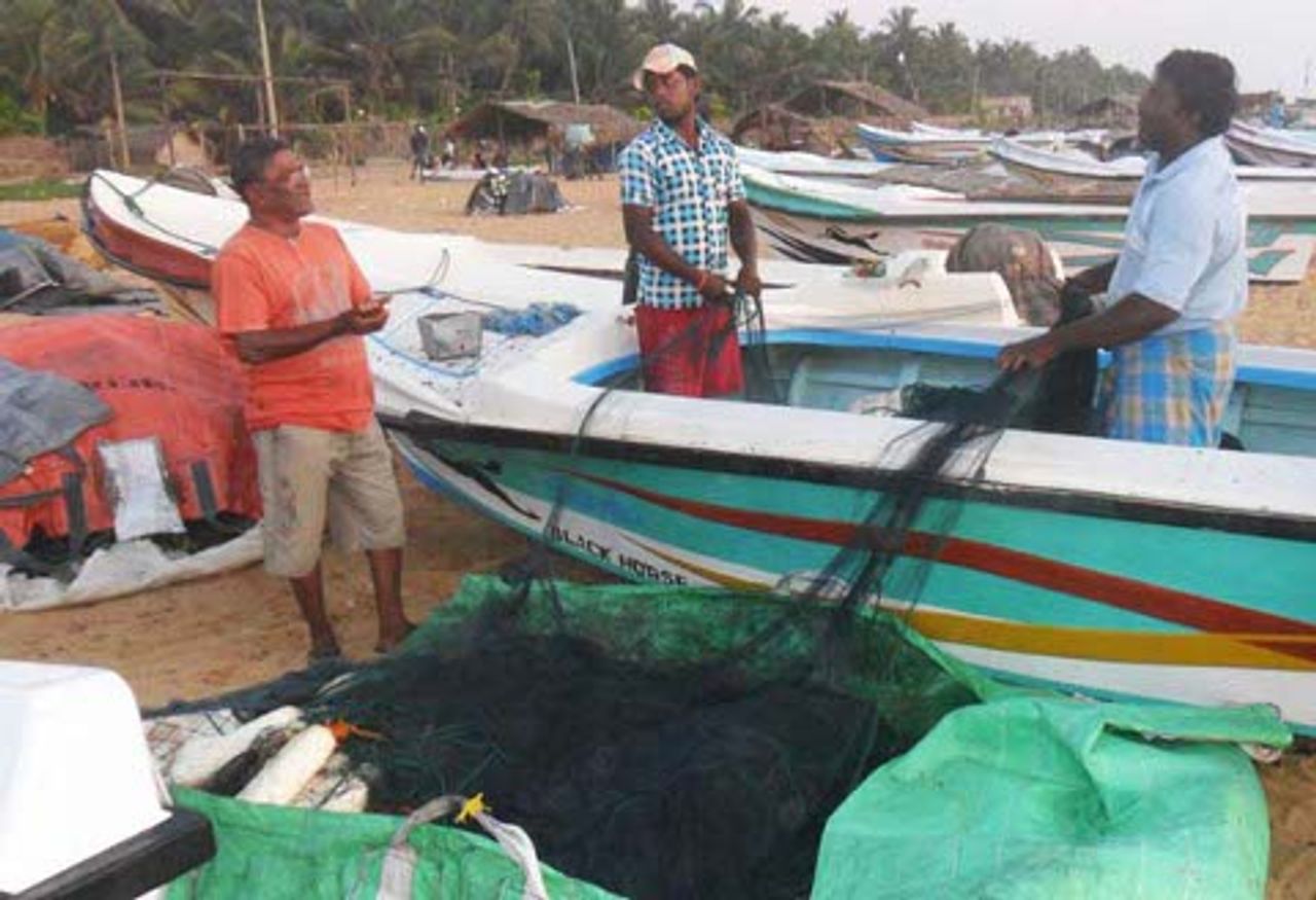 Fishermen preparing to go to sea